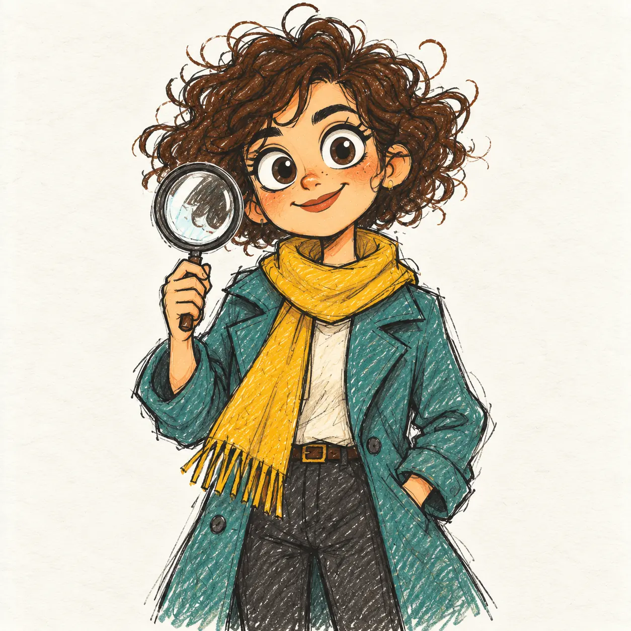 Dot, a friendly woman detective